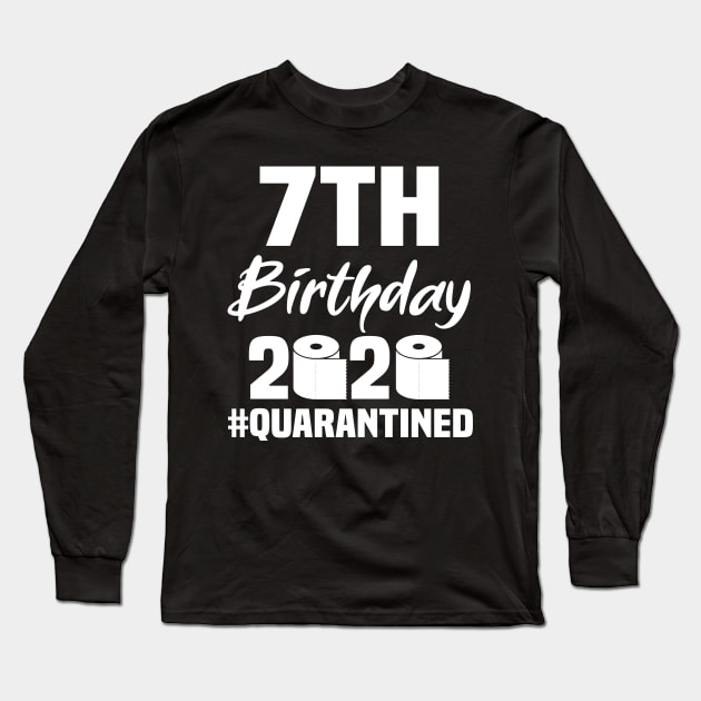 7th Birthday 2020 Quarantined Long Sleeve T-Shirt by quaranteen